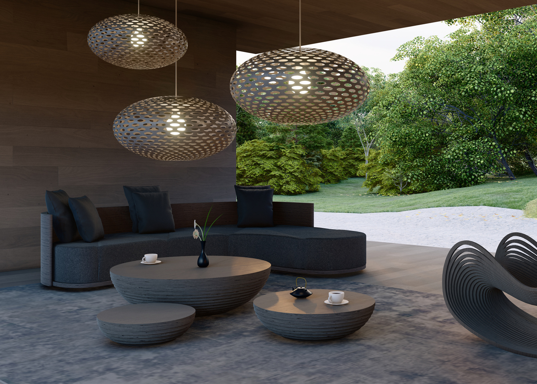 Circular Coffee Table Large
