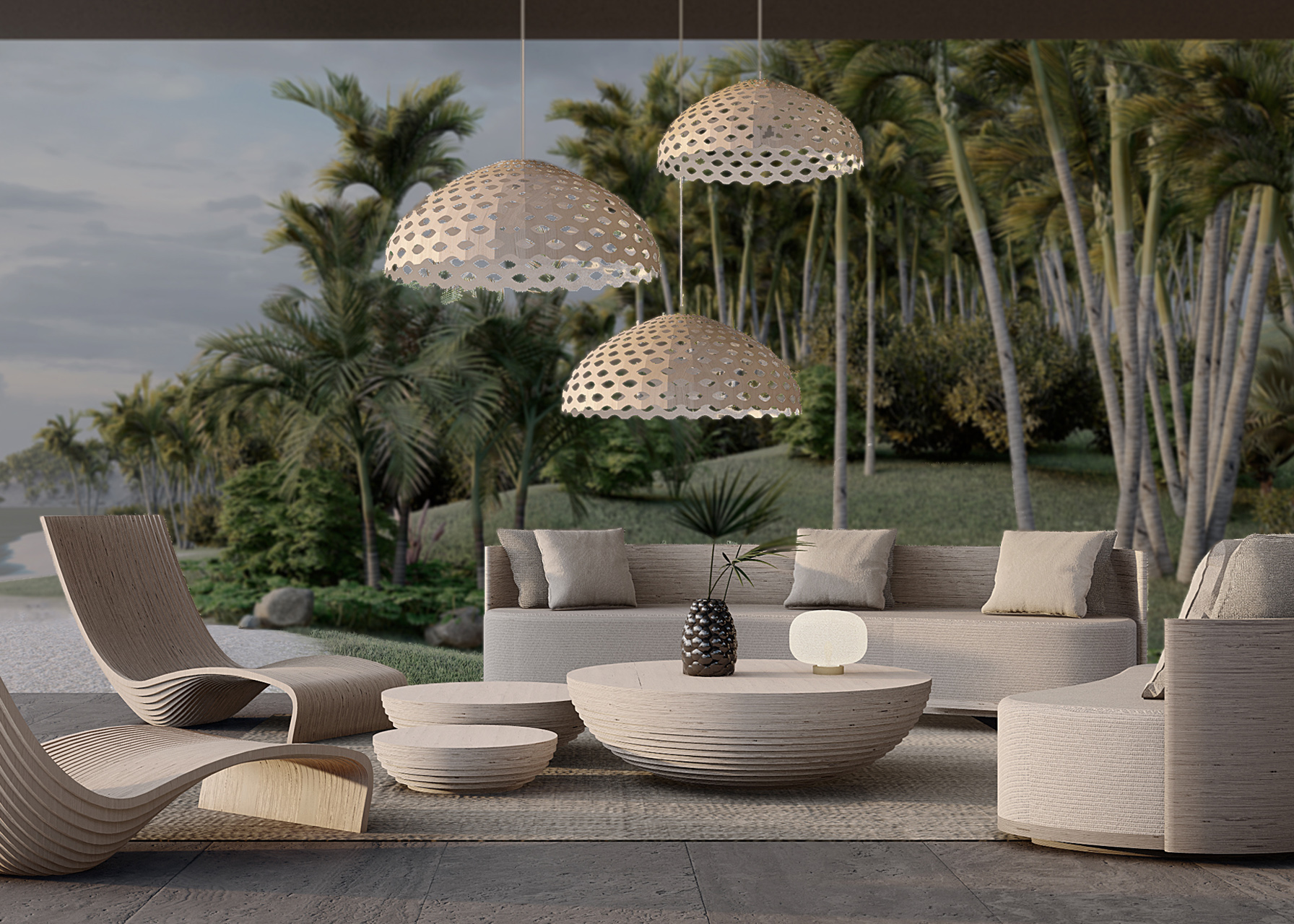 Circular Coffee Table Large