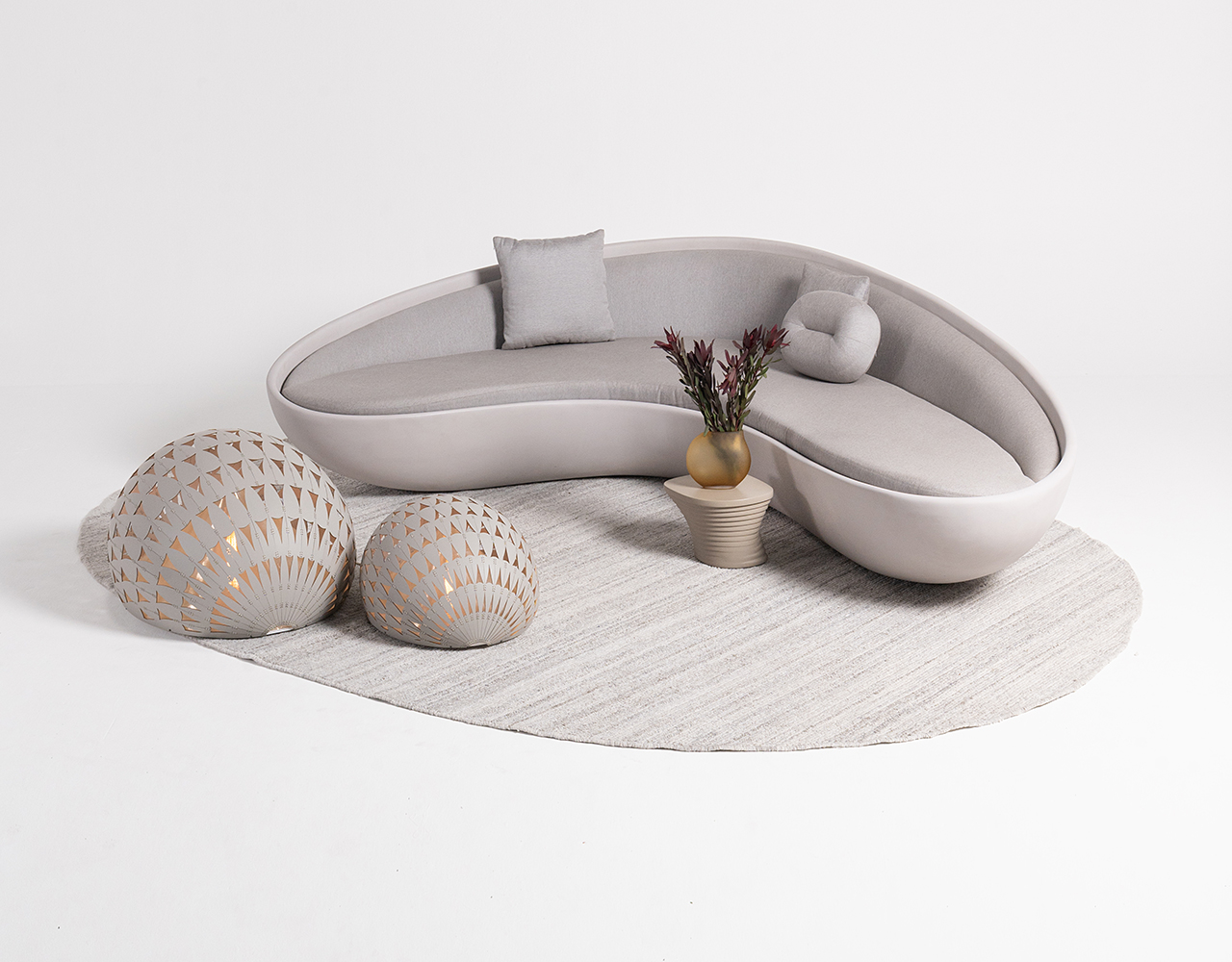 Faba Fiber Sofa with Corner